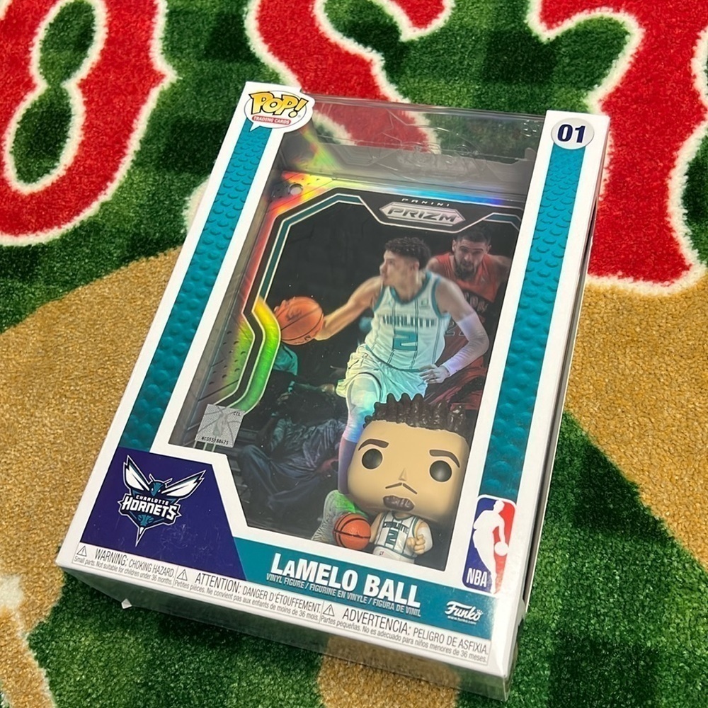 Funko POP! Sports NBA Panini Prizm Lamelo Ball Trading Card with Case NEW SEALED